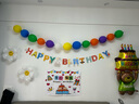 宫薰宝宝生日布置场景装饰品气球周岁儿童男女孩生日快乐派对氛围感 实拍图