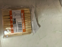 特美居（temeiju）水果叉一次性叉子月饼蛋糕竹制加厚点心叉外卖打包环保木叉100支 实拍图