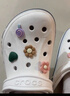 卡骆驰crocs洞洞鞋贝雅男鞋女鞋轻便耐磨一脚蹬拖鞋休闲鞋|10126 白-100 39 (240mm) 实拍图