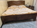 麦娅月实木床 胡桃木实木床中式双人床简约家用主卧婚床实木大床 胡桃木床+1柜+8cm环保棕垫 1800*2000mm框架款 实拍图