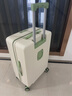 VCC侧开盖行李箱新款深仓多功能拉杆箱大容量扩容可登机上飞机密码箱 白绿色 20英寸 【侧开大深仓扩容20%】 实拍图