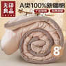 无印良品A类100%新疆棉花被子 秋冬保暖被芯棉被 加厚8斤 200*230cm 实拍图