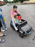 福儿宝（FUERBAO）奔驰授权儿童电动车六驱可坐大人遥控玩具车小孩宝宝双人越野送礼 六驱黑+大人油门+后备箱+软胎 实拍图