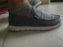 卡帝乐鳄鱼（CARTELO）男鞋秋冬季韩版帆布鞋男透气百搭一脚蹬懒人休闲鞋男 灰色 44码 实拍图
