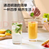 京东京造 玻璃杯 厚底直身水杯泡茶咖啡牛奶杯子460ml两只装 实拍图