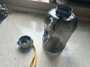 哈尔斯（HAERS）大容量水杯男女士学生户外运动健身水壶便携吸管塑料杯子耐高温 晶黑2300ml【含吸管】 实拍图