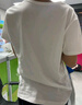 班纳班纳男童纯棉t恤2025新款运动夏款宽松痞帅风休闲女童短袖夏天童装 N冰柠檬白 160 （尺码偏小，建议拍大一码） 实拍图
