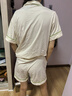 有棵树植物停螨衣睡衣女夏季抑螨抗菌纯棉短情侣家居服套装 实拍图