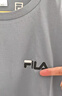 FILA 斐乐官方男子针织短袖衫2025夏季新款健身运动简约基础白T恤 铁漆蓝-DB L 175/96A/L 实拍图