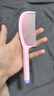 Creative art咖啡渣梳子男女士专用长发防静电梳头发的梳子蓬松神器密齿直发梳 大刀顺发梳-蜜桃粉【可立款】 实拍图