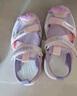 巴布豆（BOBDOG）童鞋女童包头沙滩鞋夏季软底时尚儿童凉鞋 105532008 嫩粉/粉紫33 实拍图