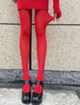 臻媚丝袜女性感防勾情趣油亮红丝8d丝滑马油连裤袜光腿神器 红色 7152 实拍图