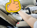 感恩儿童安全座椅0-4-12岁360度旋转 ISOFIX 瑞亚丝雾米 实拍图