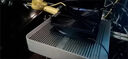 华顾USB路由器散热风扇 家用电脑主机CPU机箱12CM散热风扇 静音5V散热底座承托架光猫防滑 黑色12*12CM单风扇【不带开关】单USB 实拍图
