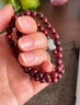 QMXD小叶紫檀手串女4mm细佛珠手链男士简约古风小清新血檀木质文礼物 手串 实拍图