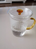 美斯尼 玻璃水杯茶具茶杯咖啡马克杯带把手锤纹泡茶杯子办公居家男女士简约牛奶果汁杯子加厚耐热 马克杯 实拍图