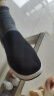 IQGD传统布鞋男老北京布鞋休闲低帮千层底一脚蹬老人鞋052 黑色 41码 实拍图
