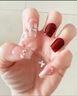 优家UPLUS美甲贴片穿戴甲24片(莫奈花园)果冻胶指甲片女神礼物 实拍图