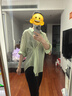 茵曼（INMAN）章若楠同款欧若风天丝薄开衫女装衬衫2025夏季新品长袖衬衣 多扣款薄荷绿-18424138 M 实拍图
