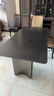 卡尔适轻奢极简岩板餐桌家用小户型现代简约金属长方形餐桌椅组合BN228 岩板餐桌【维克深灰】 180*90*75cm【全托底板】 实拍图