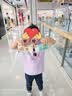 361°童装 儿童长裤25夏男女童透气弹力亲肤运动针织长裤 紫130 实拍图