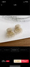 saradear超NICE韩国FRANCE 迷你小发抓小号空气刘海发夹 头顶侧边装饰抓夹 8#米色花纹 1对 实拍图