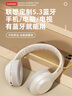 联想（Lenovo）【热销50万件】头戴式无线蓝牙耳机电竞游戏有线两用 重低音乐运动降噪通用苹果小米手机 TH10米白 实拍图