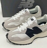 NEW BALANCE NB327官方秋冬休闲鞋男鞋女鞋情侣舒适增高鞋百搭潮流厚底运动鞋 米灰色/白色 MS327FE 38 (脚长23.5cm) 实拍图