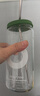 only tree高颜值玻璃吸管杯冷萃咖啡杯大容量500ml羽衣甘蓝粉的赠品 实拍图