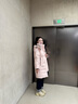 波司登2025新款羽绒服女款中长款90绒商场同款运动休闲外套B250246064DS 桃色|1409 S 160/84A 实拍图