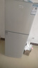 长城（GREAT WALL FRIDGE）家用迷你小冰箱小型冷冻冷藏保鲜宿舍出租房办公室节能省电双开门电冰箱 银色126L【一级能效 全国联保】 实拍图