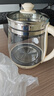 九阳（Joyoung）0胶水养生壶 1.5L煮茶器 玻璃花茶壶 316不锈钢烧水壶电热水壶 WY301 实拍图