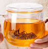 富光花茶杯 男女士茶水分离杯子 双层办公泡茶玻璃杯带把高硼硅水杯 实拍图
