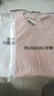 罗蒙（ROMON）两件装男士纯棉短袖t恤夏季圆领透气体恤衫男T纯色打底衫男装上衣 【白色+暗粉】 XL /180(推荐体重135-150斤） 实拍图