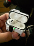 创思米适用于AirPods4保护套防摔机甲壳四代苹果无线蓝牙耳机套防丢智能开盖卡扣式带挂钩 白色 实拍图