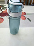 膳魔师（THERMOS）Tritan塑料水杯夏季男女运动瓶户外露营便携随行杯带提手茶杯TCSD 【新色】冰原青700ml 实拍图