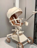 普洛可（PLAYKIDS）X6-5MAX遛娃神器带餐盘高景观溜娃车可坐可躺轻便婴儿车 天使之翼 实拍图