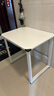 馨美凯电脑桌台式家用简易书桌办公桌简约现代工作台租房卧室学习写字桌 【单桌1.6cm厚桌面】白架+暖白色 长80cm*宽60cm*高74cm 实拍图