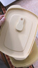 特百惠（Tupperware）长方饭盒1L可微波加热学生上班族午餐饭盒便携密封便当盒 奶黄色 实拍图