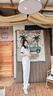 冰丝奶芙山本裤女夏季薄款2025新款休闲小个子肌理感白色阔腿裤子 米白色-小个子 M 建议（96-110斤） 实拍图