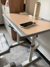 满满希望儿童学习桌椅套装可升降中小学生家用写字书桌3到18岁课桌免安装 免安装 手摇升降 厚度升级 木色 80*50*76 实拍图