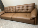 顾家家居意式真皮沙发头层牛皮2025新款客厅直排现代客厅沙发1275 【咖啡色】3.1m丨可坐可躺 实拍图