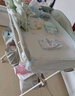babycare尿布台多功能可折叠新生儿护理台抚触洗澡便携婴儿床-温特绿 实拍图