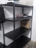 中妍货架置物架家用多层落地储物架仓储客厅展示架阳台收纳架货物架子 【通立柱加厚】四层160cm高 【黑色加厚】长150宽40cm 实拍图
