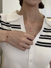 GUSKI法国品牌四叶草项链女温感变色轻奢吊坠珐琅纪念日生日礼物送女友 黑红双面四叶草项链【品牌礼盒】 实拍图