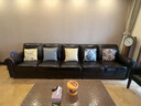 高楚【已售2W+】美式真皮沙发客厅三人小户型新款复古直排大巴顿沙发 三人位（2.2米） 豪华版+国产牛皮+衡温海绵 实拍图