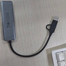 绿联双头四合一usb扩展器拓展坞type-c3.0分线器多接口 HUB转接转换器接笔记本电脑手机 0.15m 实拍图