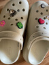 CROCS卡骆驰檀健次同款经典泡芙洞洞鞋轻便舒适男女同款花园鞋|207521 骨白色-2Y2(含智必星) 40 (250mm) 实拍图