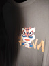 JEANSWEST LIFE真维斯国潮短袖t恤男夏季中国舞狮潮流半袖男大童纯棉宽松打底衫 实拍图