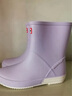 回力雨鞋女时尚成人女士中筒雨靴防水鞋轻便防滑胶鞋HXLO13 紫色 36 实拍图